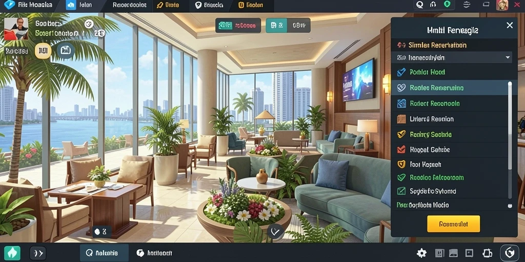 Tampilan layar utama dengan berbagai pilihan slot.