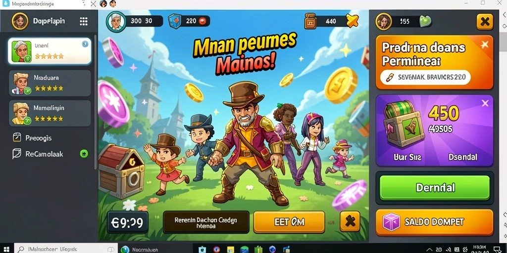 Tampilan grafis yang memukau dan penuh warna.