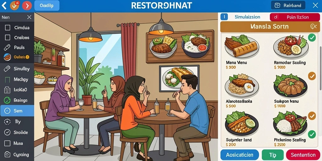 Tampilan grafis LEDAKGG yang memukau.