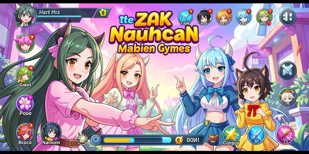 Tampilan mesin slot dengan tema tropis yang cerah.