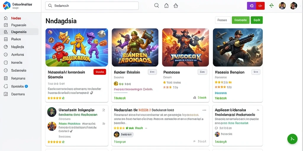 Screenshot menunjukkan tampilan utama aplikasi yang menarik.