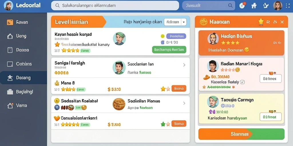 Tampilan antarmuka yang intuitif dan menarik.
