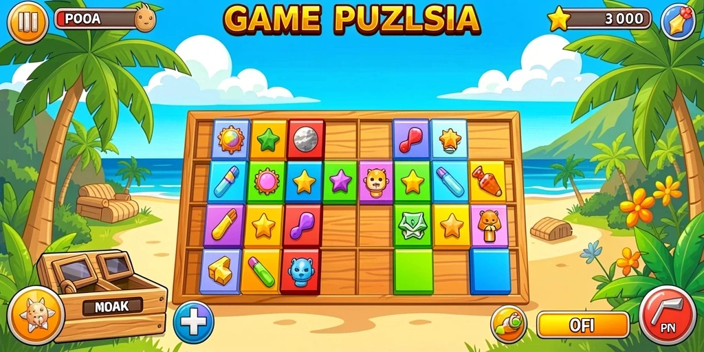 Screenshot menampilkan gameplay menarik dari PISANG123.