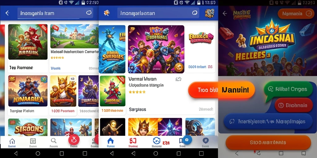 Tangkapan layar aktivitas pertempuran di dalam game.