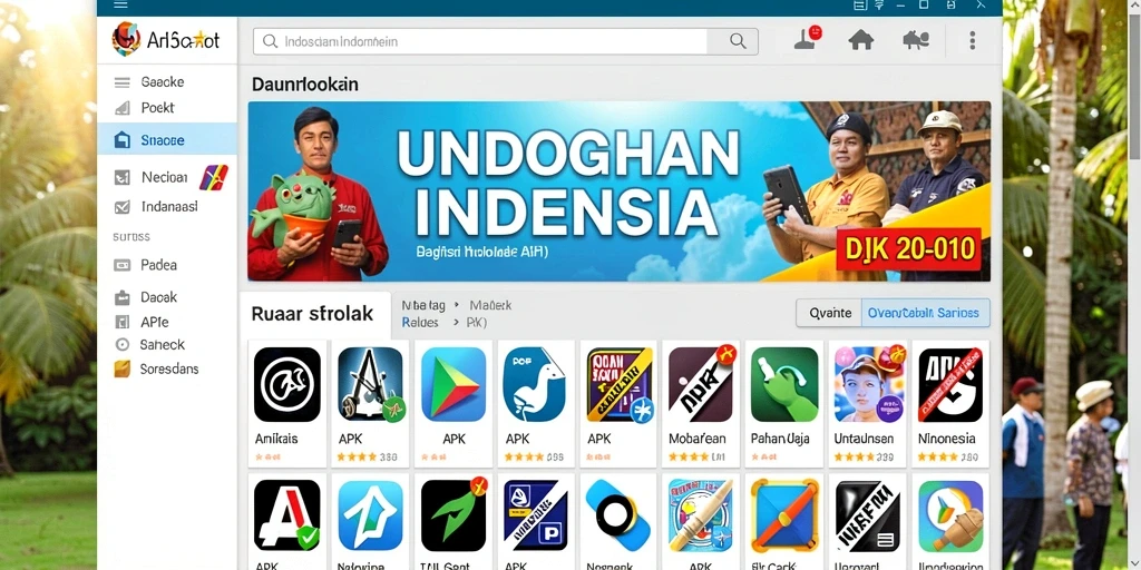 Tampilan awal yang menarik dengan karakter unik.